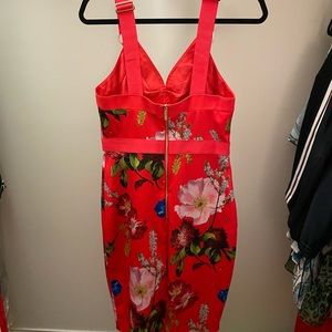 New Ted Baker dress. Red. Size 3.